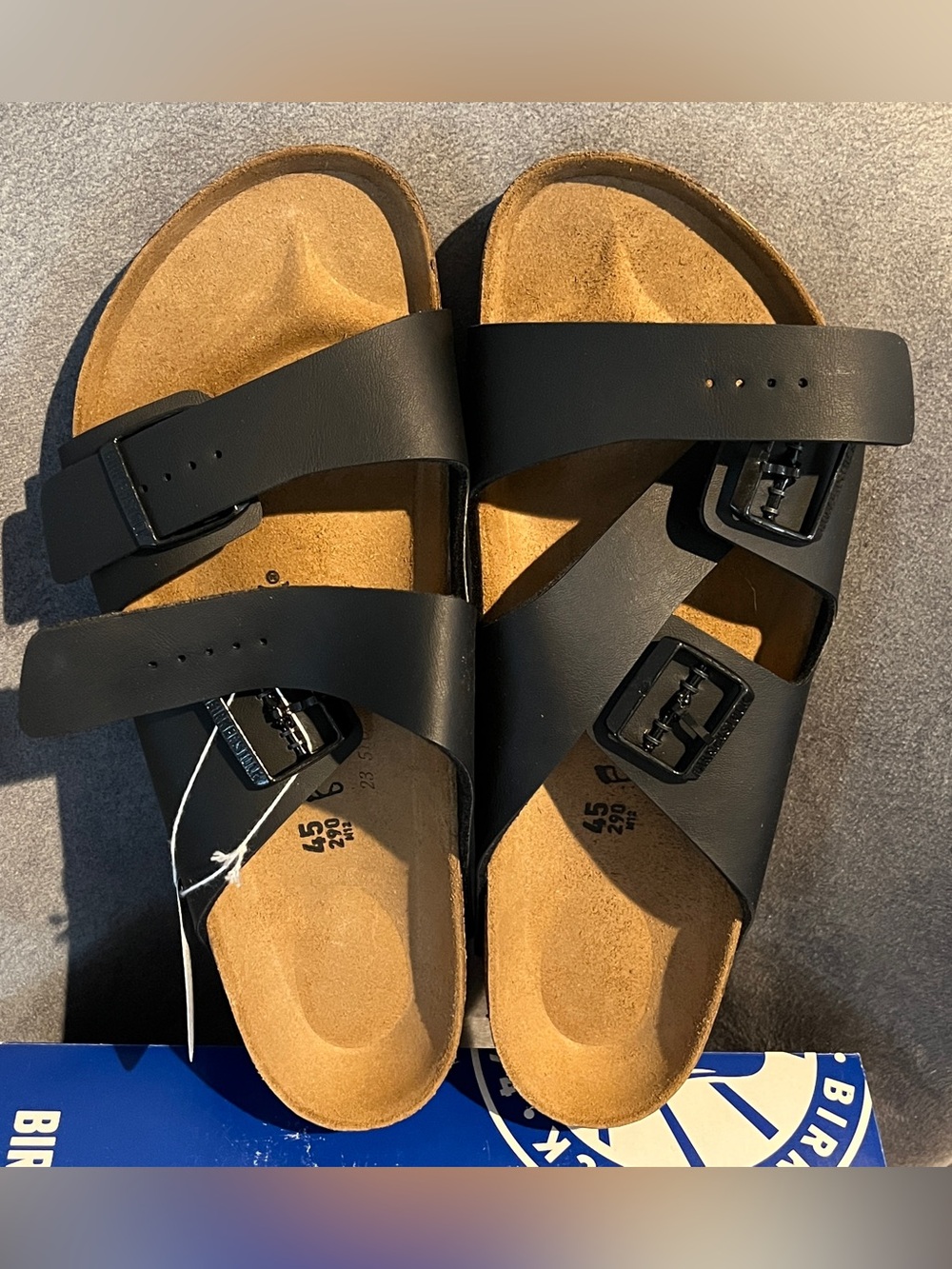 Birkenstock Men’s Arizona Sandals Black Size 12 US 45 EU